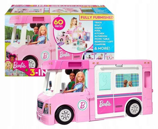 Camping-car Barbie 3 en 1