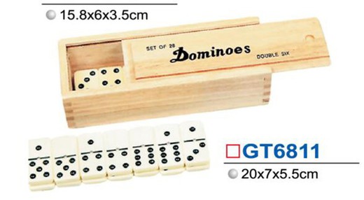 Domino with wood