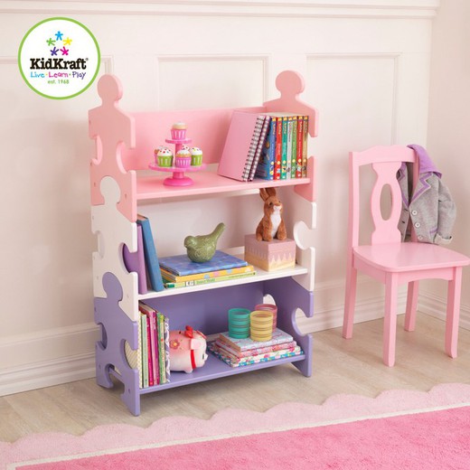 Pastel Puzzle Book Shelf