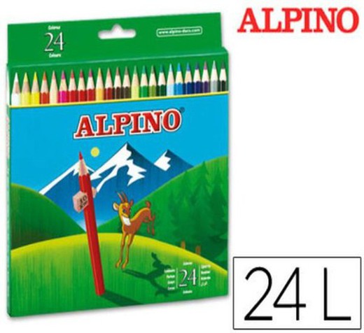 Estuche 24 Lapices Alpino