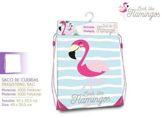 Gym Bag Flamingo 40x33