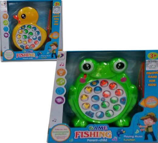 Game electronic fishing frog