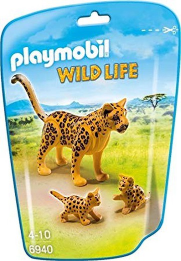 Leopardo con Crias Playmobil