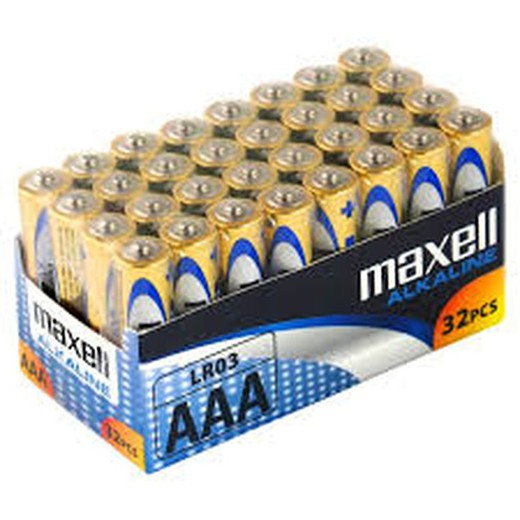 Pack 32 Lr03 Alkaline Batteries