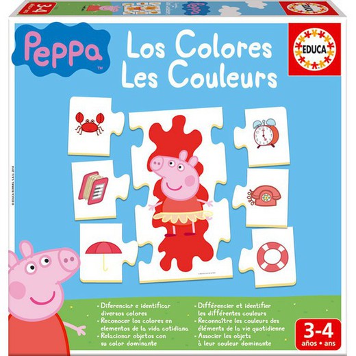 The peppa pig colors