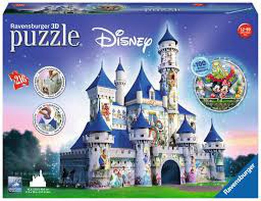 Puzzle 3d castillo disney
