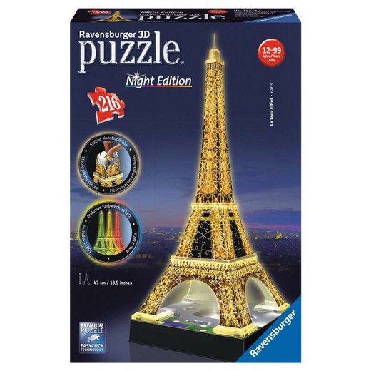 Tour Puzzle 3D Eiffel Light