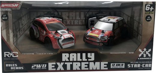 Set 2 voitures Rally Xtreme R / C