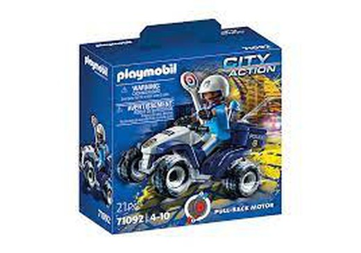 Speed Quad Policia Playmobil