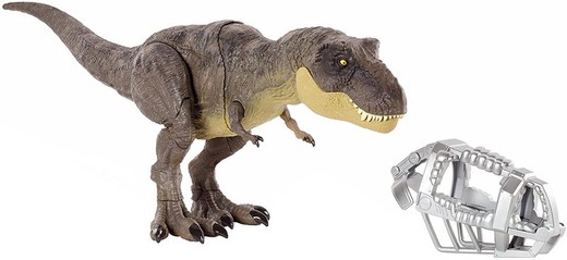 T-Rex calpesta e colpisce Jurassic World