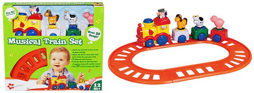 Children's train with tracks