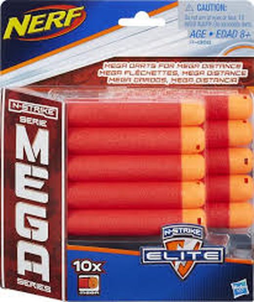 10 Nerf Mega Darts