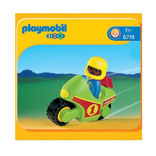 1,2,3 Playmobil 6719 Rennmotorrad