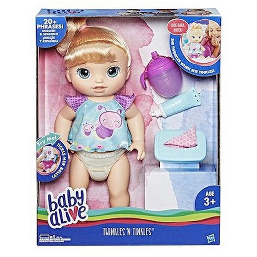 Couche magique de bébé blonde vivante