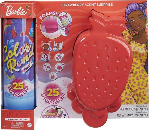 Barbie Color Reveal Con Espuma Fresa