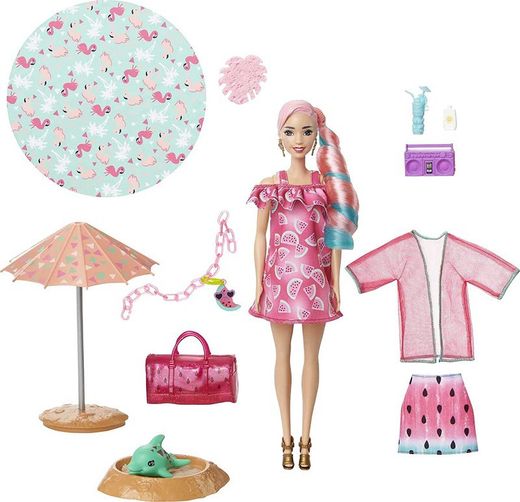Barbie Color Reveal Con Espuma Sandía