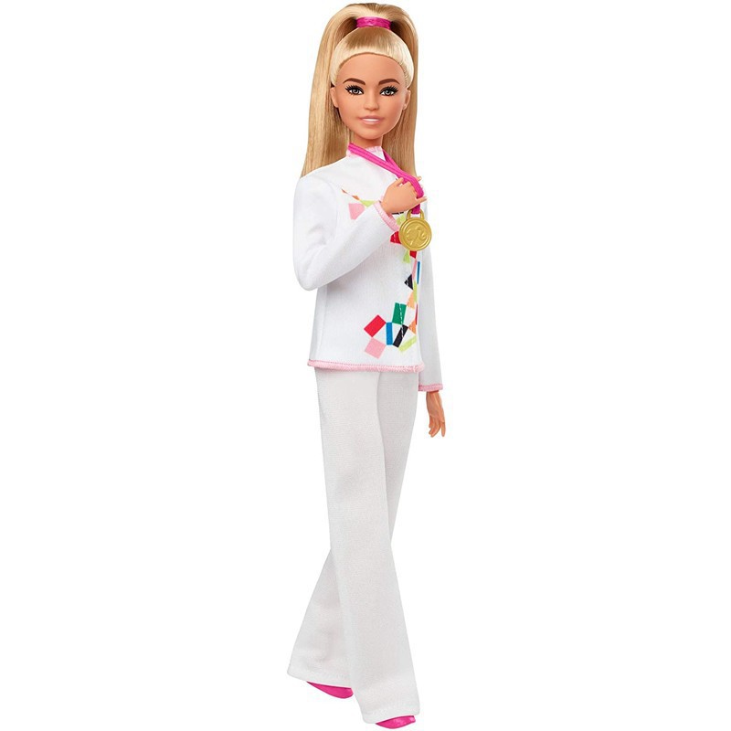 Jeux olympiques de gymnastique Barbie avec accessoires