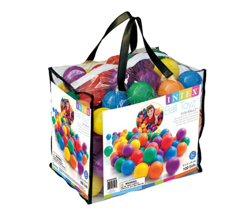 100 Palline di Plastica Colorate per Bambini Intex 49600