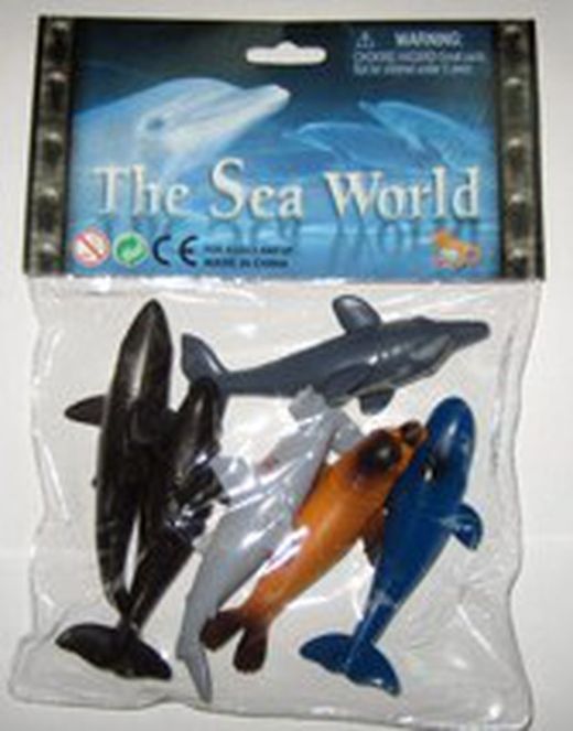 Sac 6 petits animaux marins
