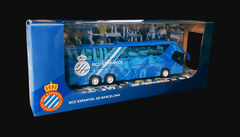Espanyol Autobús, juguete autobús Espanyol, Autocar del Espanyol, bus ESPAÑOL