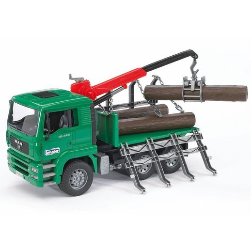 Camion de transport bois homme