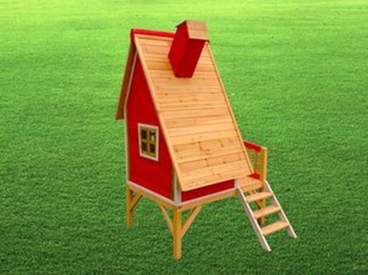 Casita infantil de madera Alicia 183x154x224 cm