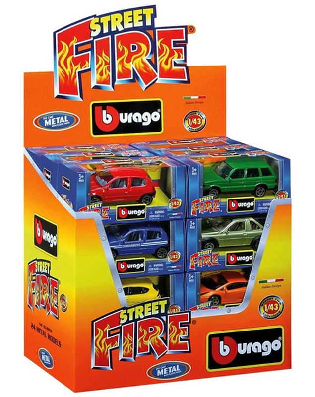 Burago 1:43 STREET FIRE ASSORTED Cars