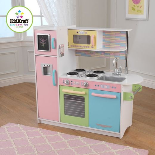 Cuisine Uptown aux couleurs pastel