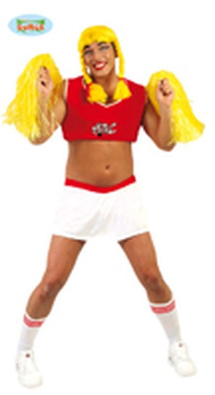 Cheerleader Man Kostüm Ad.