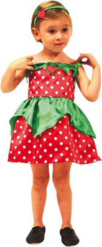 Costume enfant fraise T0 18 36 M