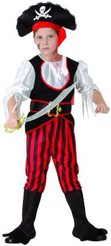 Costume da pirata bambino 4 6 — Playfunstore