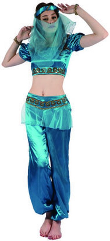 Atosa disfraz princesa arabe celeste mujer adulto XS : : Juguetes  y juegos