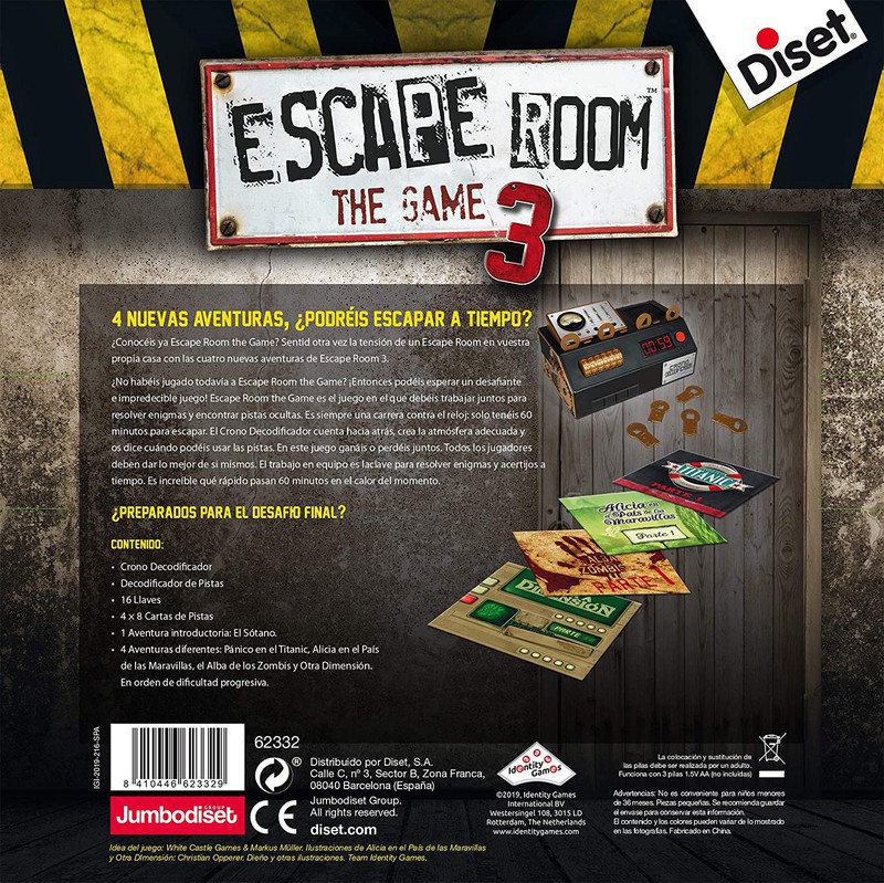 Diset Jogo de Mesa Escape Room (es)