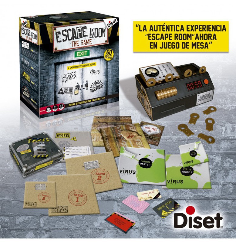 Juego Escape Room Viaje en el Tiempo de Diset