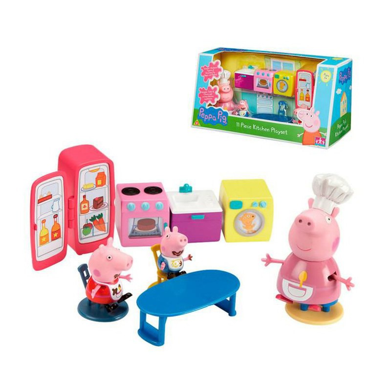 Playset com Mini Figuras - Casa da Peppa - Cozinha - Peppa Pig