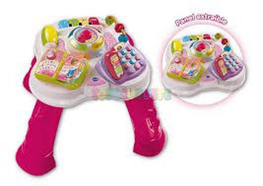 2 En1 Table bavarde Rose