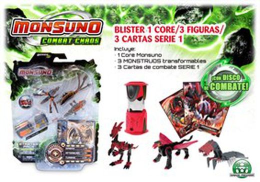 Monsuno 1 Core + 3Fig + Cards 1