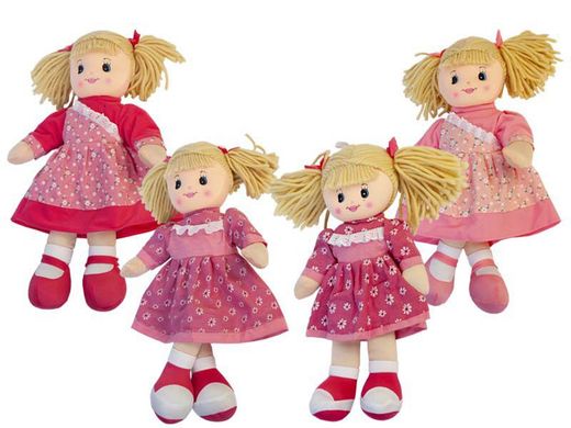 Muñeca Trapo Rosa 40cm Surt