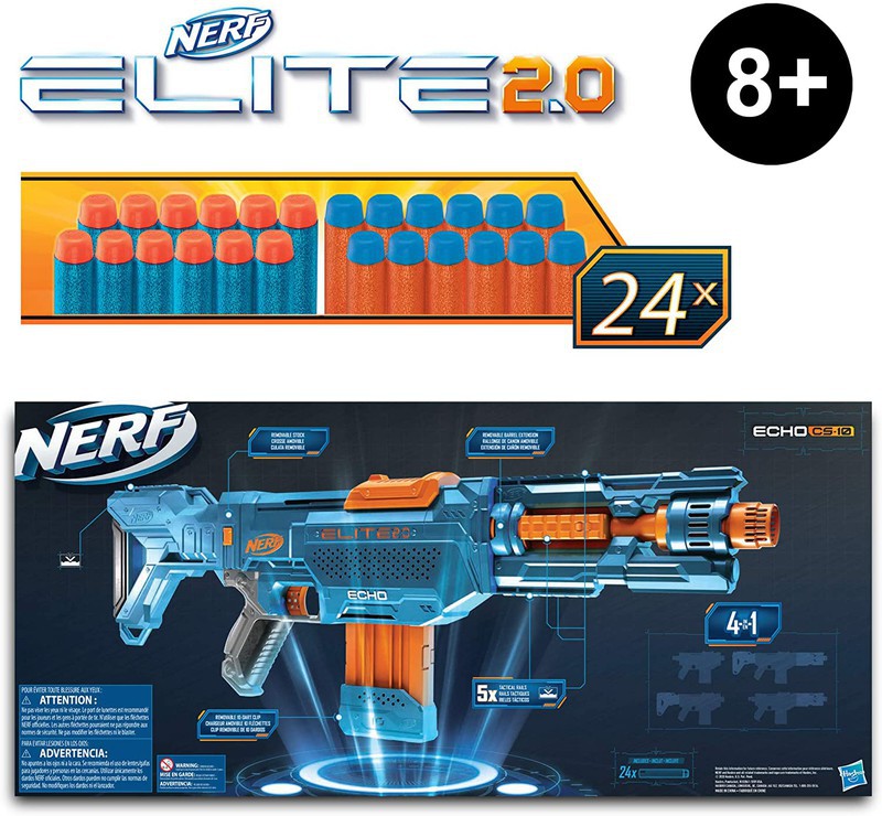 NERF, Lançador Elite com Mira Removível, Azul