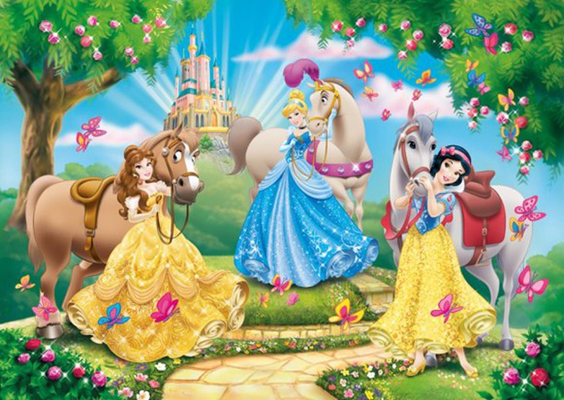 Jogo Quebra Cabeça Infantil Disney Princesas 100 Peças Presente
