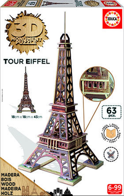 Puzzle 3D Tour Eiffel Monum — Playfunstore