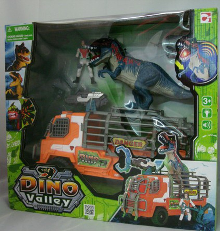 Camion Dino Valley avec ensemble T-Rex — Playfunstore